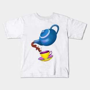 Teapot Tip Me Up An Pour Me Out Kids T-Shirt